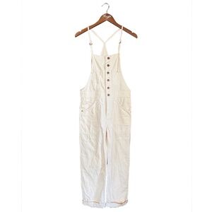 Anthropologie Pilcro and the Letterpress White Overalls